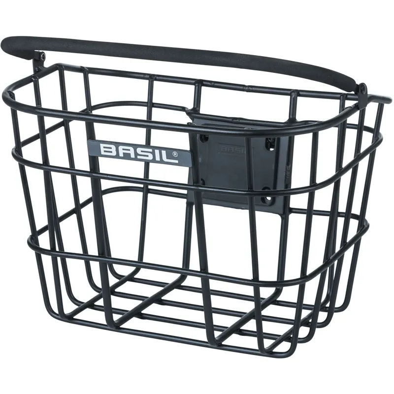 Basil Bremen KF Aluminium Front Basket - Matt Black