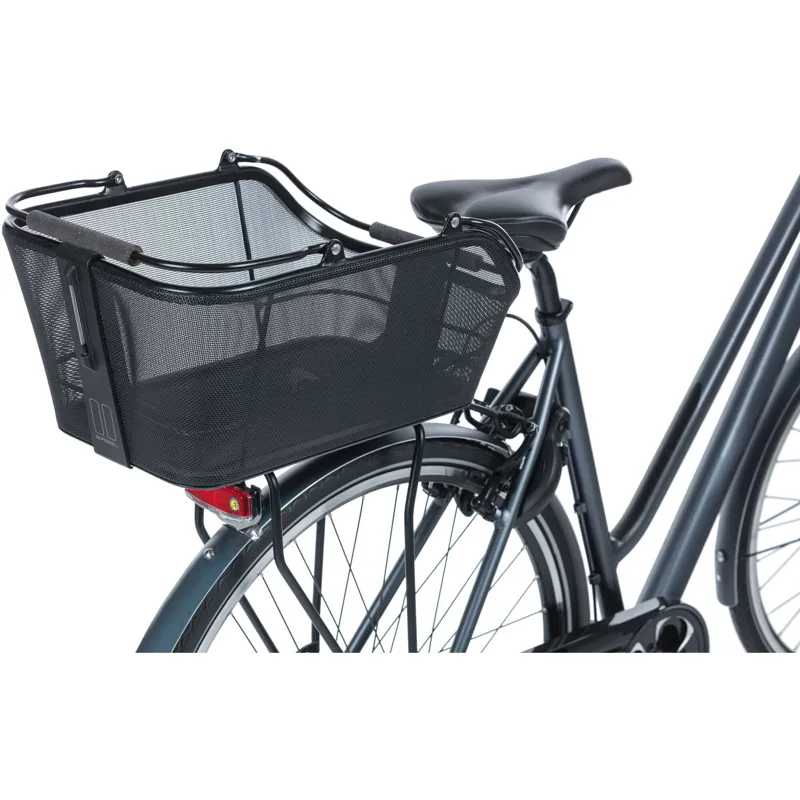 Basil Cento Tech Fiber Nordlicht MIK Rear Basket - 21 Litre - Black-3