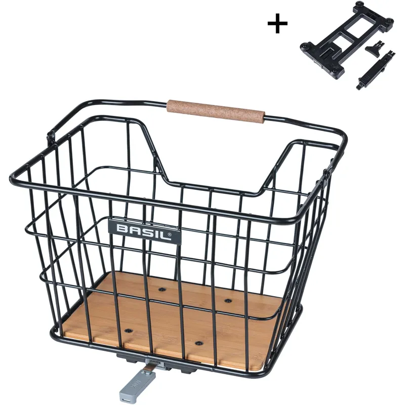 Basil Norland MIK Bicycle Basket - 23 Litre - Black-1