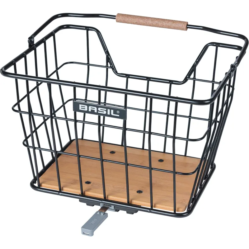 Basil Norland MIK Bicycle Basket - 23 Litre - Black