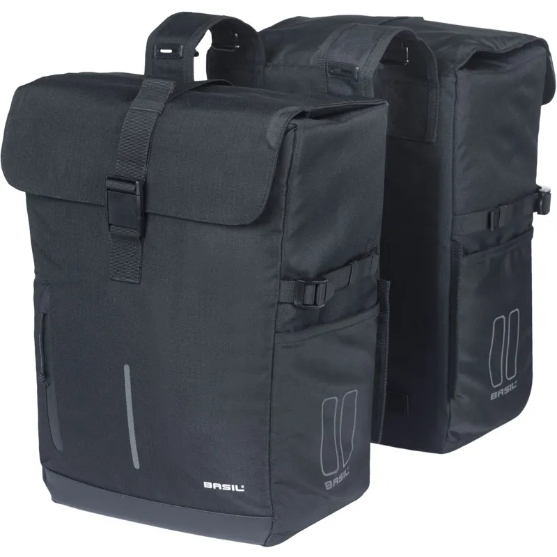 Basil Move Double Pannier Bag - 30 Litre - Black
