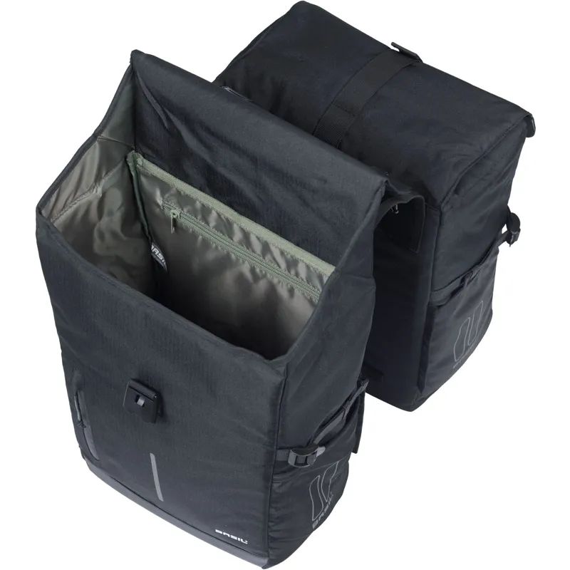 Basil Move Double Pannier Bag - 30 Litre - Black-2