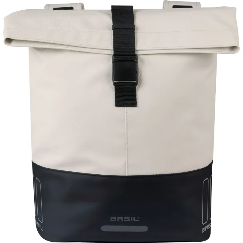 Basil Cove Double Pannier Bags -28-32 Litres - Off-White/Black-1