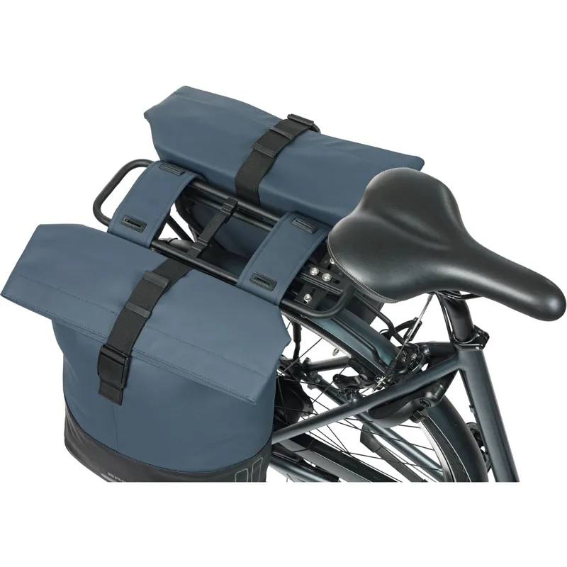 Basil Cove Double Pannier Bags -28-32 Litres - Navy/Black-4