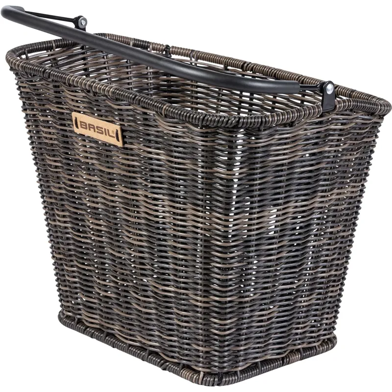 Basil Bremen Rattan Look KF Front Basket - Brown