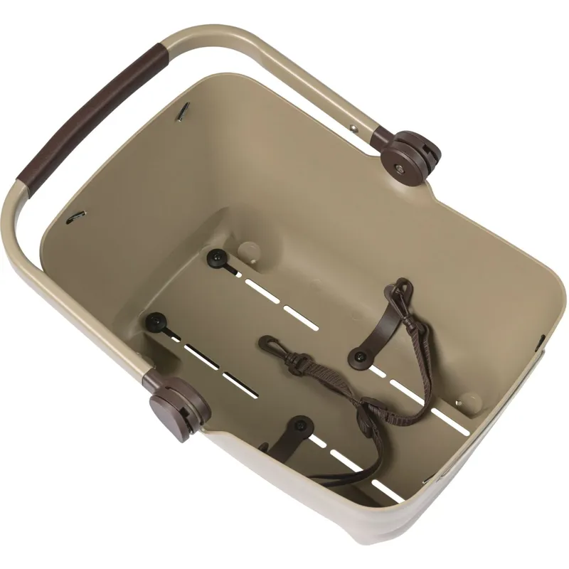 Basil Buddy Dog Bicycle Basket MIK - 32 Litre - Biscotti Brown-1