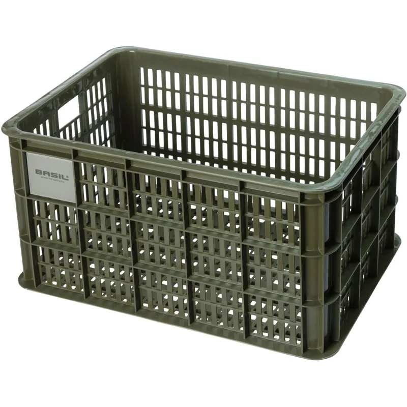 Basil Bicycle Crate  - 40 Litre - Green
