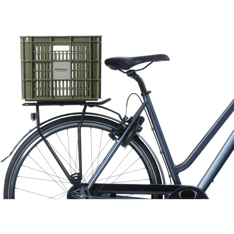 Basil Bicycle Crate  - 40 Litre - Green-2
