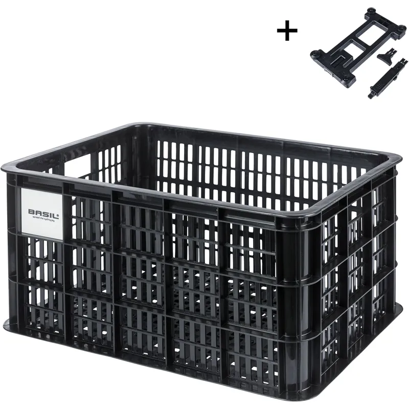 Basil MIK Bicycle Crate - 40 Litre - Black-2