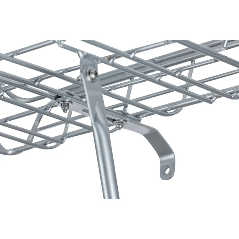 Basil Portland Front Carrier - 26-28 inch - Natural Aluminium-3
