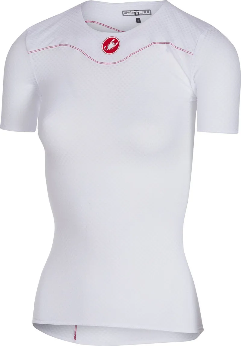 Castelli Pro Issue Short Sleeve Base Layer - White
