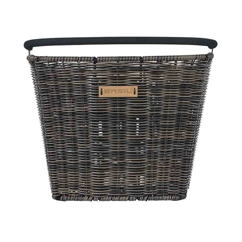 Basil Bremen Rattan Look KF Front Basket - Brown-1