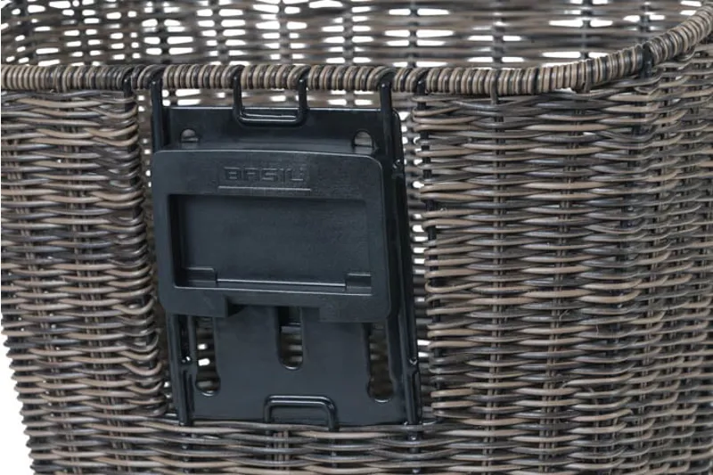 Basil Bremen Rattan Look KF Front Basket - Brown-3