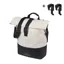 Basil Cove Shopper Pannier Bag with MIK Hooks -14-16 Litre - White/Black