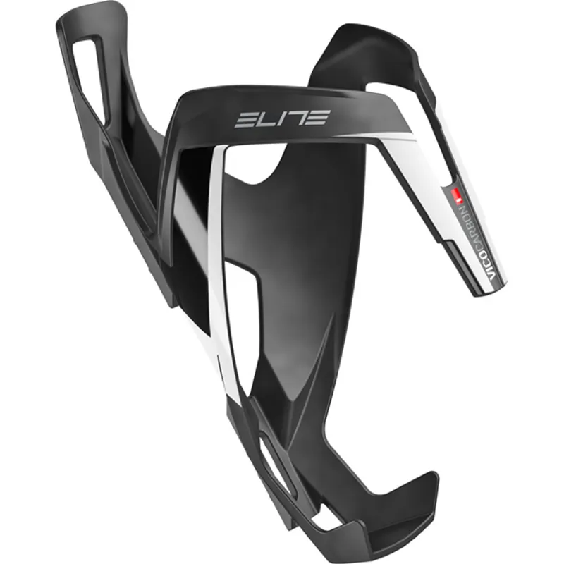 Elite Vico Carbon Bottle Cage - Matt Black/White