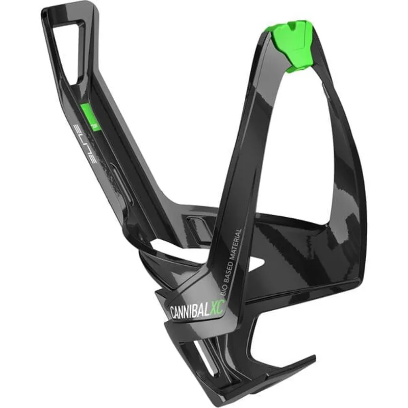 Elite Cannibal XC Bio Bottle Cage - Black/Green