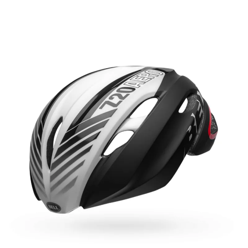Bell Z20 Aero MIPS Road Helmet - Gloss Black/White/Crimson-4