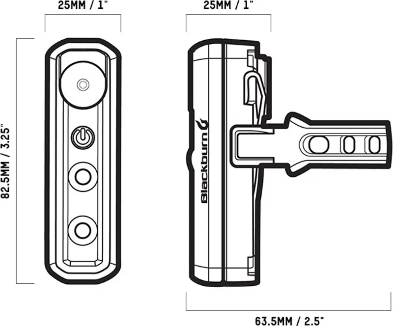 Blackburn 2Fer XL Front/Rear Light - 200/40 Lumens-8