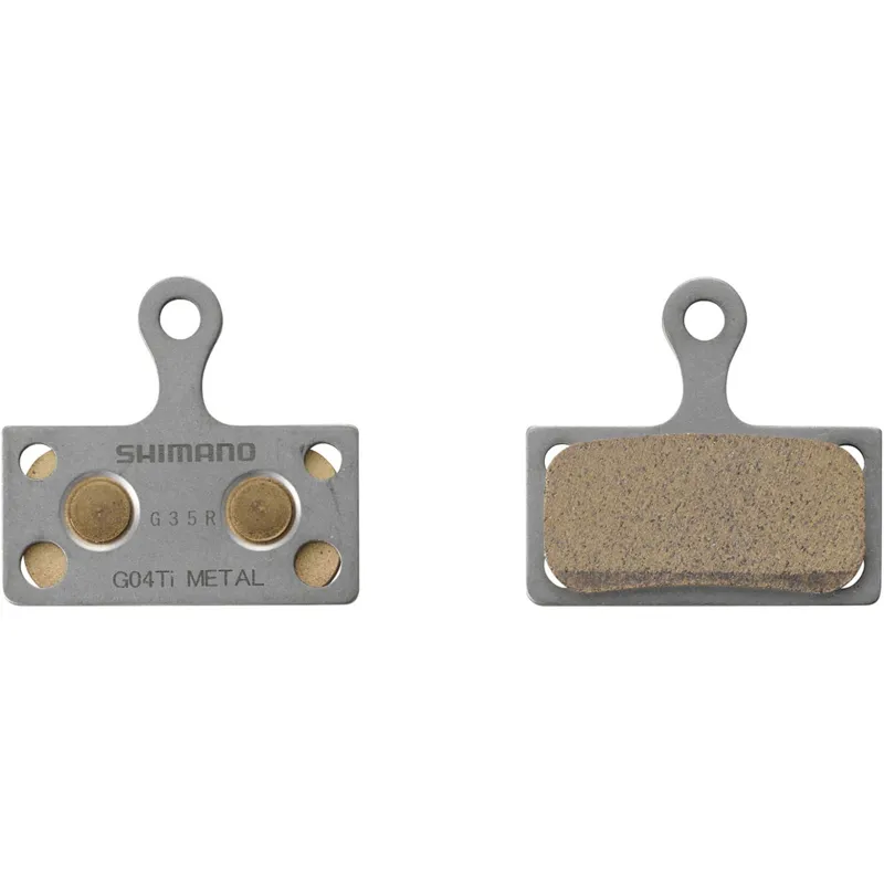 Shimano G04Ti-MX Metal Sintered Pad Titanium Back Disc Pads + Spring
