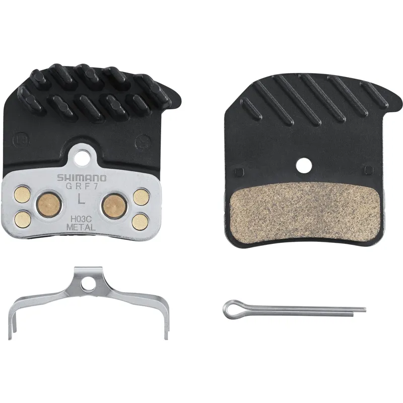 Shimano H03C-MF Metal Sintered Alloy/Stainless Disc Pads + Cooling Fins