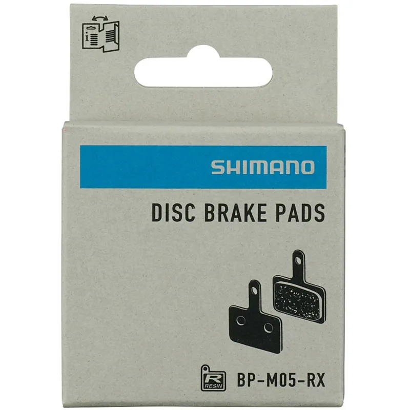 Shimano M05-RX Resin Pad Steel Back Disc Pads + Spring-1