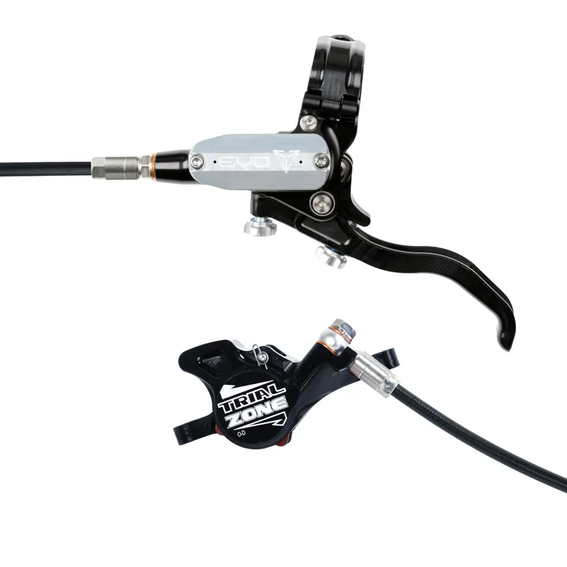 Hope Tech 4 Evo Trial Zone Disc Brake - No Rotor - Black/Silver