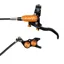 Hope Tech 4 Evo TR4 Disc Brake - No Rotor - Black/Orange