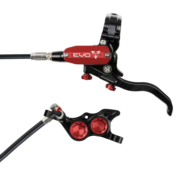Hope Tech 4 Evo TR4 Disc Brake - No Rotor - Black/Red
