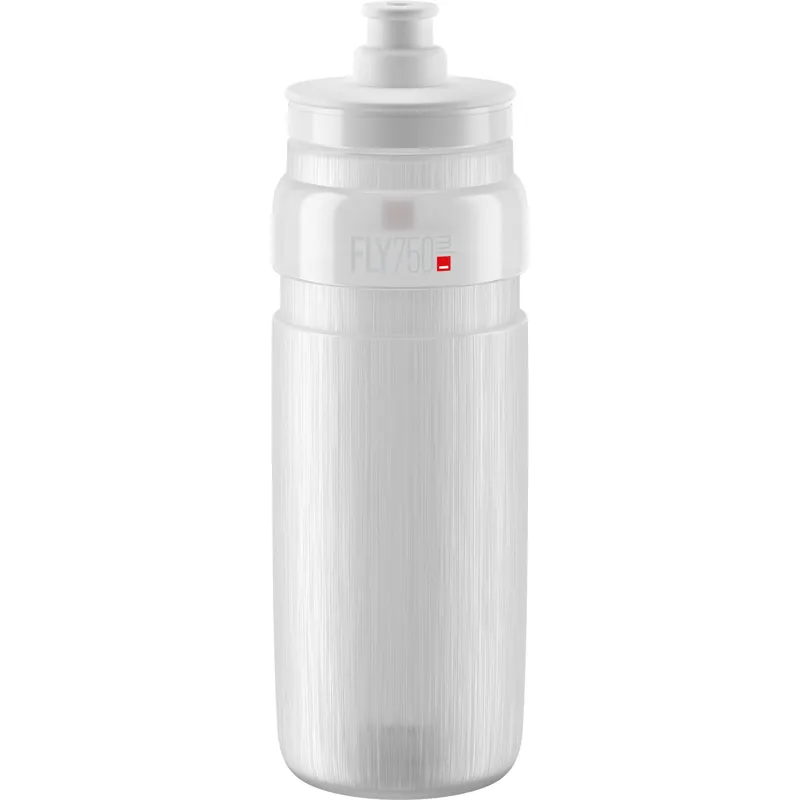 Elite Fly Tex 750ml Water Bottle - Clear/White