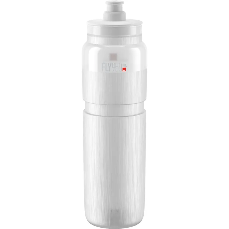 Elite Fly Tex 950ml Water Bottle - Clear/White