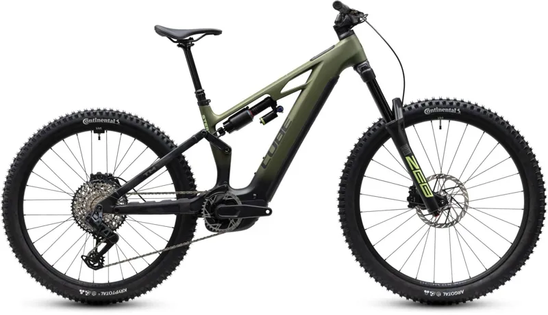 Cube Stereo Hybrid ONE77 HPC TM 800wh 2027 Electric MTB - Reedgreen/Gills