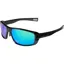 Madison Target Sunglasses - Gloss Black Frame/Green Mirror Lens