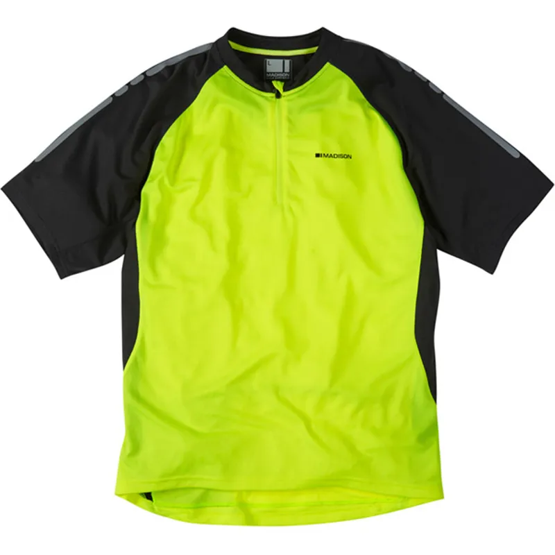 Madison Stellar Short Sleeve Jersey - Hi Viz Yellow