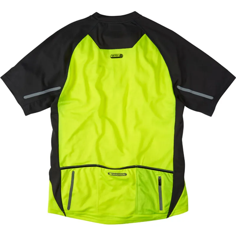 Madison Stellar Short Sleeve Jersey - Hi Viz Yellow-1
