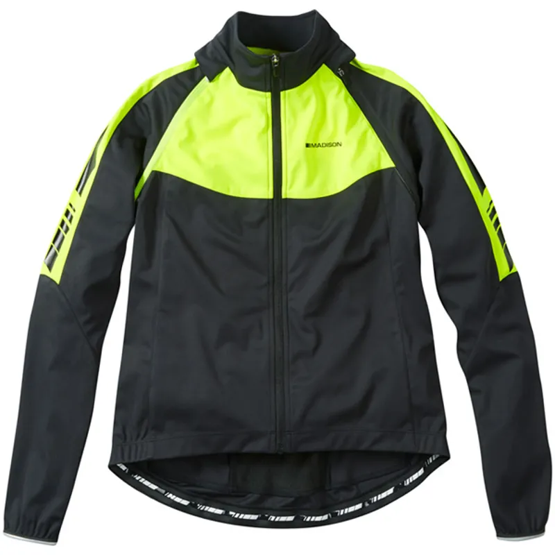 Madison Sportive Convertible Womens Softshell Jacket -Black/Yellow
