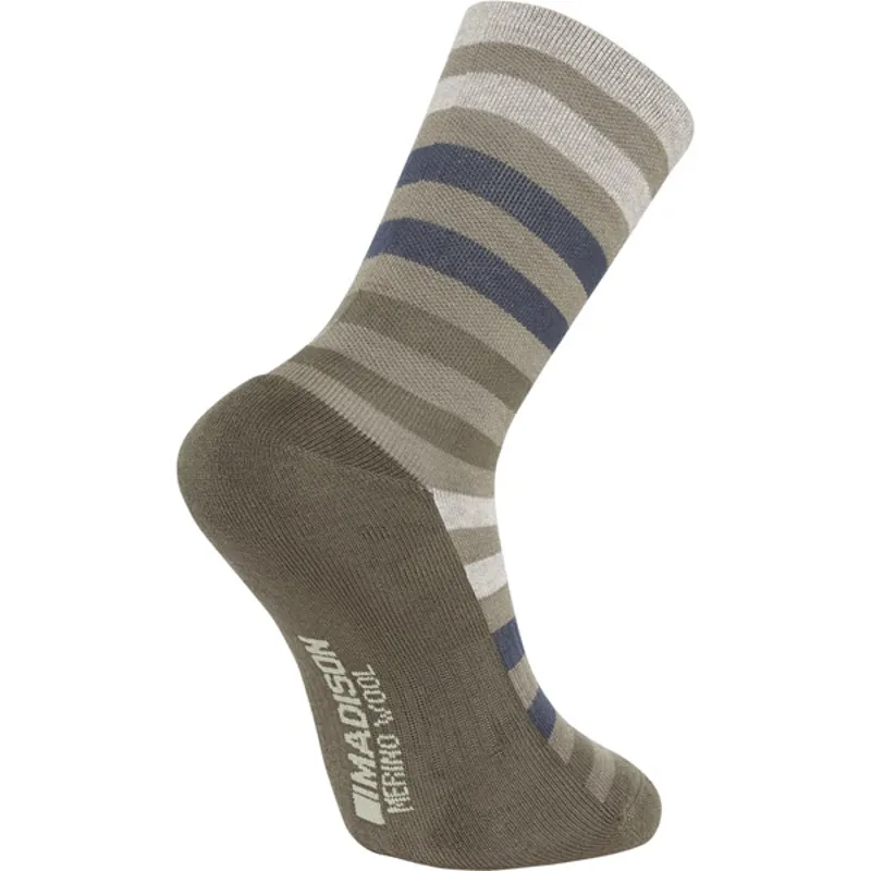 Madison Isoler Merino 3-Season Sock - Dark Olive Pop-1