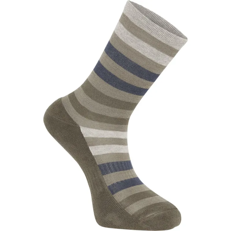 Madison Isoler Merino 3-Season Sock - Dark Olive Pop