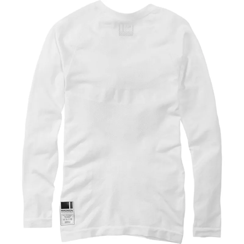 Madison Isoler Mesh Long Sleeve Base Layer - White-1