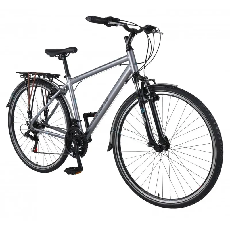 Claud Butler Explorer 1.0 EQ 2027 Hybrid Bike - Silver-1