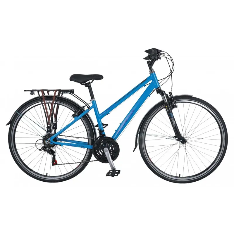 Claud Butler Explorer 1.0 EQ Low Step 2027 Women's Hybrid Bike - Blue
