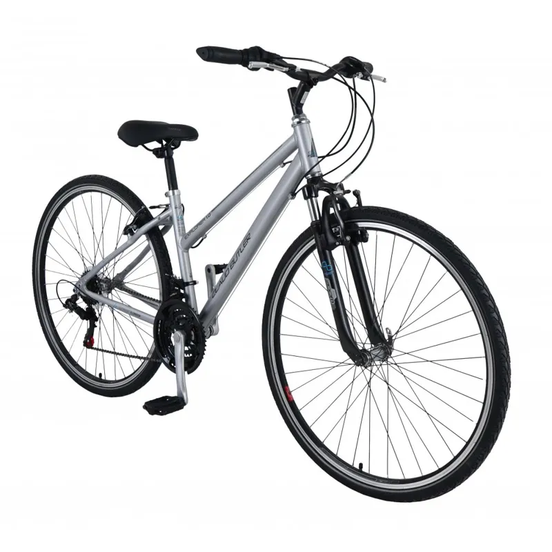 Claud Butler Explorer 1.0 Low Step 2027 Women's Hybrid Bike - Silver-1