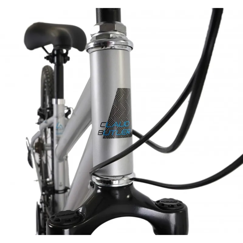 Claud Butler Explorer 1.0 Low Step 2027 Women's Hybrid Bike - Silver-9