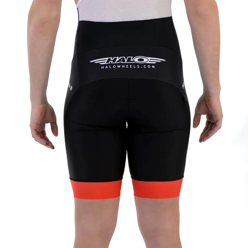 Halo Logo Bib Shorts - Black-3