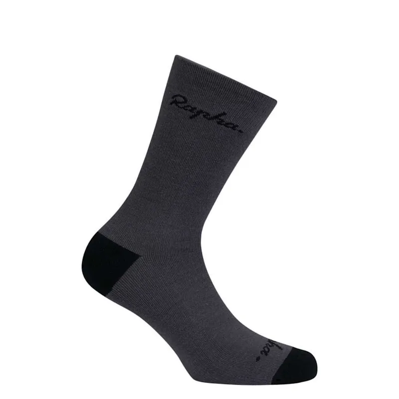 Rapha Regular Merino Socks - Dark Grey/Black