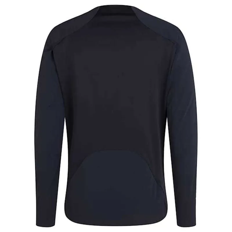 Rapha Trail Finale Windblock Men's Long Sleeve Jersey - Black/White-1