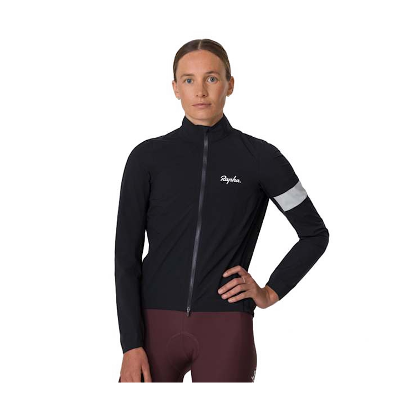 Rapha Core Women's Waterproof Rain Jacket III - Black/White-2