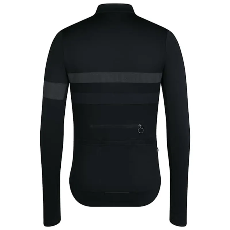 Rapha Brevet Men's Long Sleeve Jersey - Black/Black-1