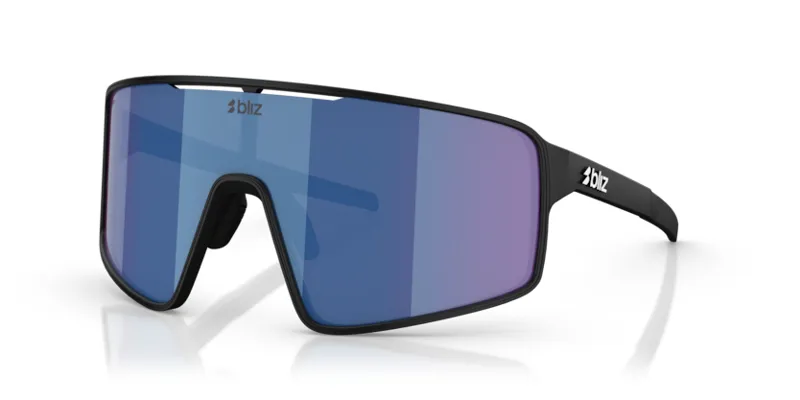 Bliz P001 Sunglasses - X-Large - Matte Black/Blue Lens