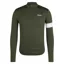 Rapha Core Men's Thermal Long Sleeve Jersey - Dark Green/White