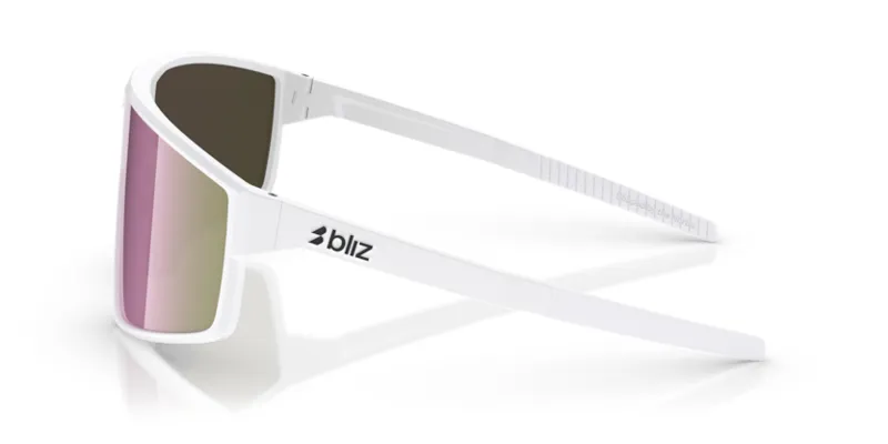 Bliz P002 Sunglasses - Large - Matte White/Pink Lens-1
